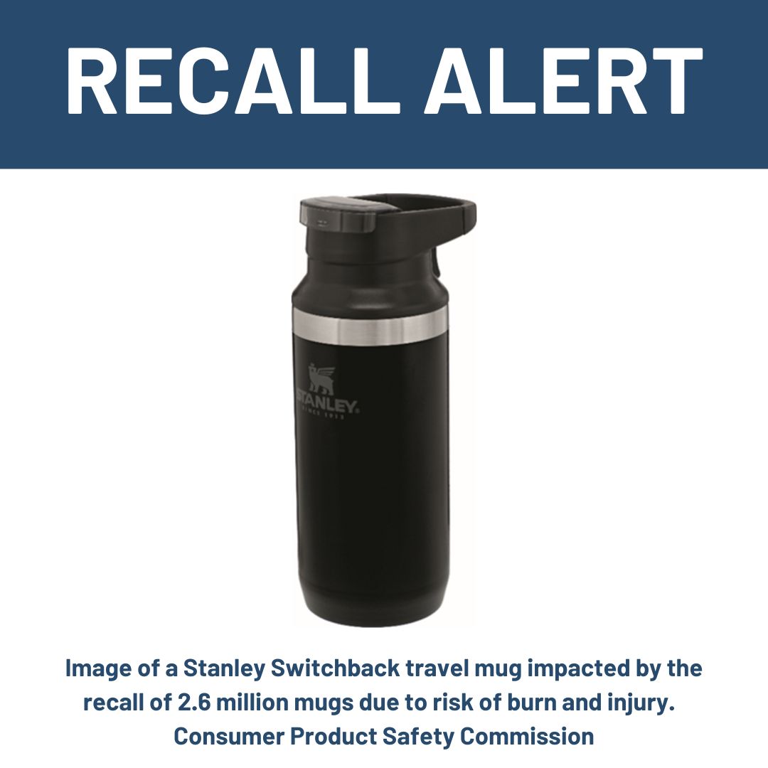 A Recall Alert Issued for Stanley Travel Mugs